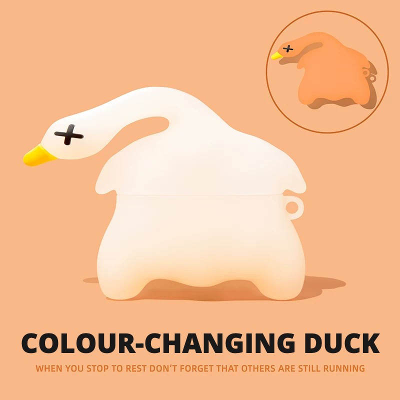 Colour-Changing Duck AirPods Case – White Ring