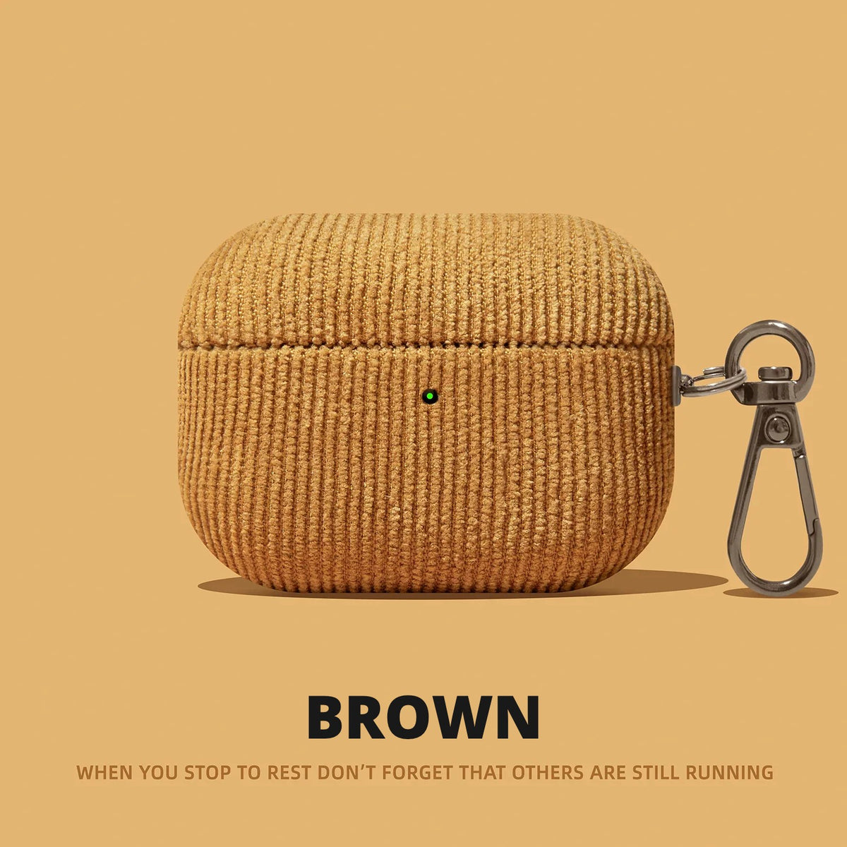 Corduroy AirPods Case – Brown