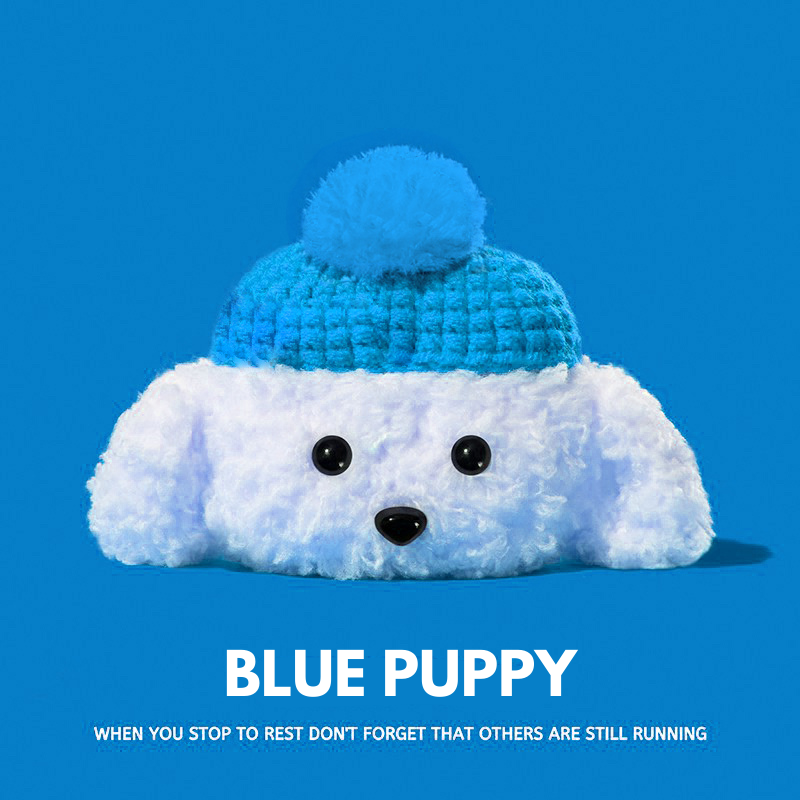 Blue Puppy AirPods Case