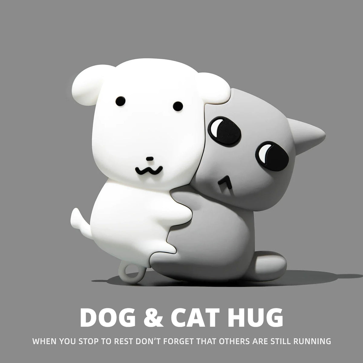 Dog & Cat Hug AirPods Case for AirPods Pro 3, Pro 2, Pro, 5, 4 & more