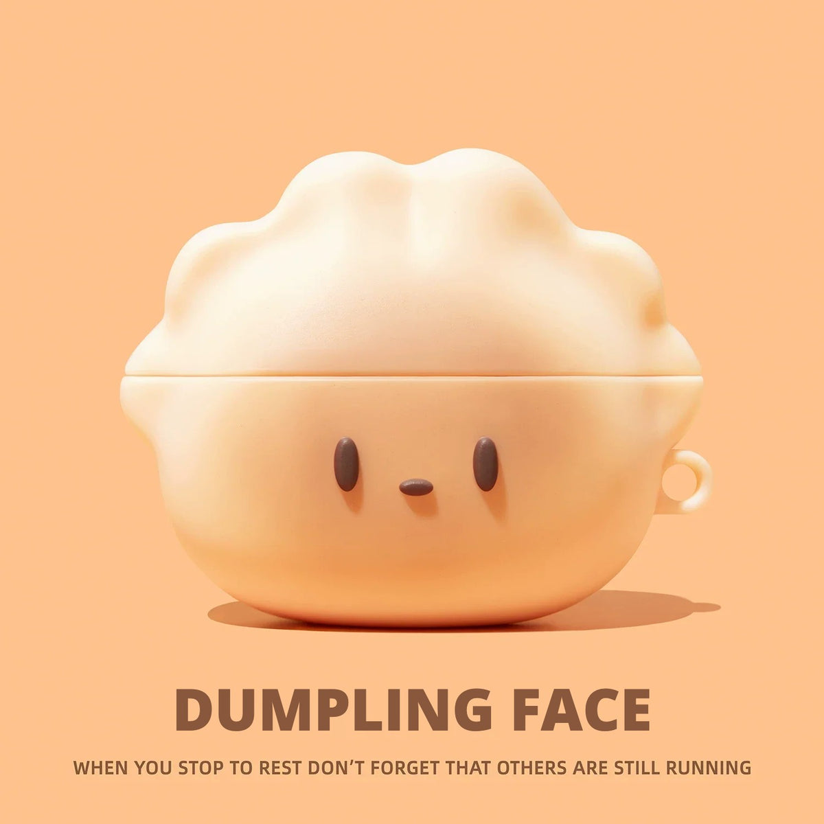 Dumpling Face AirPods Case – Khaki Ring