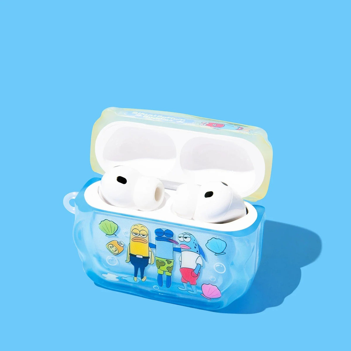 Fish Self-Portrait AirPods Case – detail view