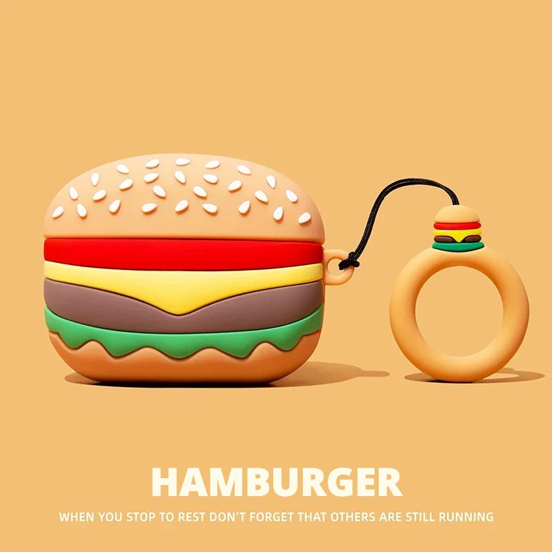 Hamburger AirPods Case for AirPods Pro 3, Pro 2, Pro, 5, 4 & more