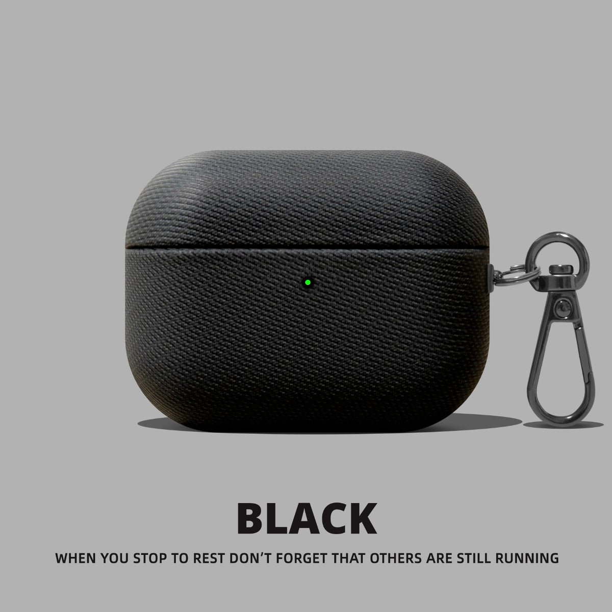 Houndstooth AirPods Case – Black
