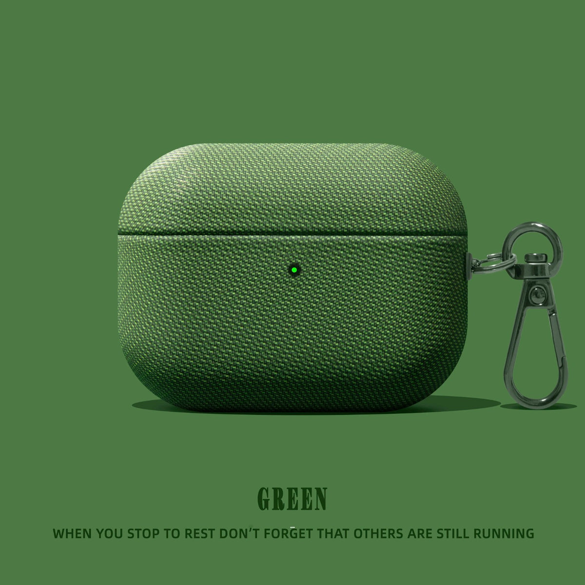 Houndstooth AirPods Case – Green