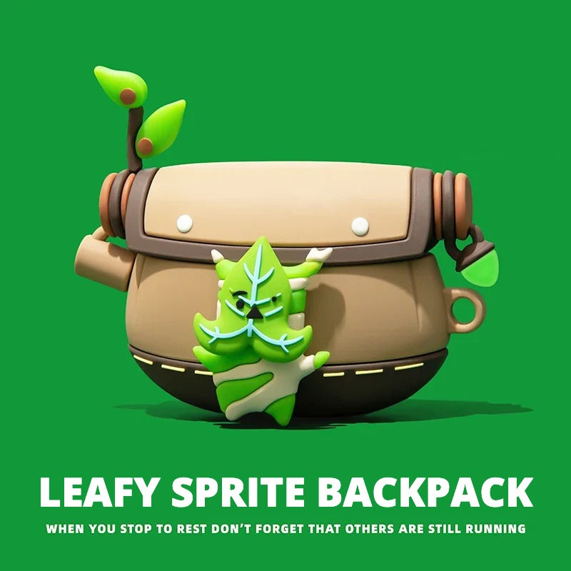 Leafy Sprite Backpack AirPods Case for AirPods Pro 3, Pro 2, Pro, 5, 4 & more