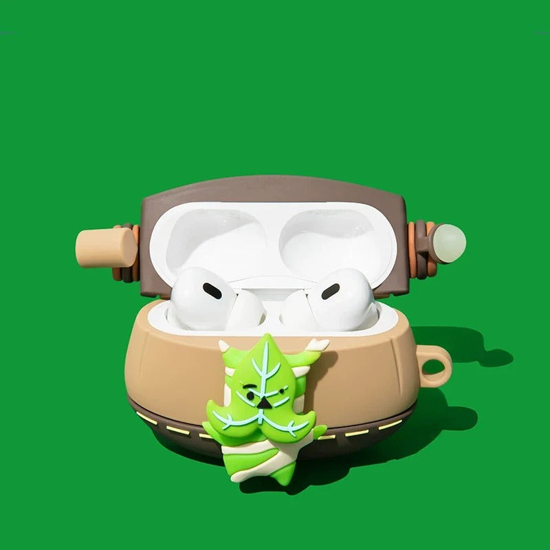 Leafy Sprite Backpack AirPods Case – detail view
