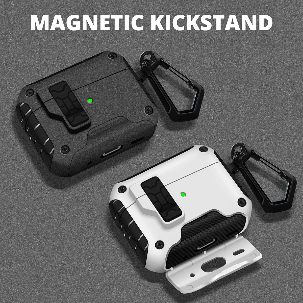 Magnetic Kickstand AirPods Case for AirPods Pro 3, Pro 2, Pro, 5 & 4