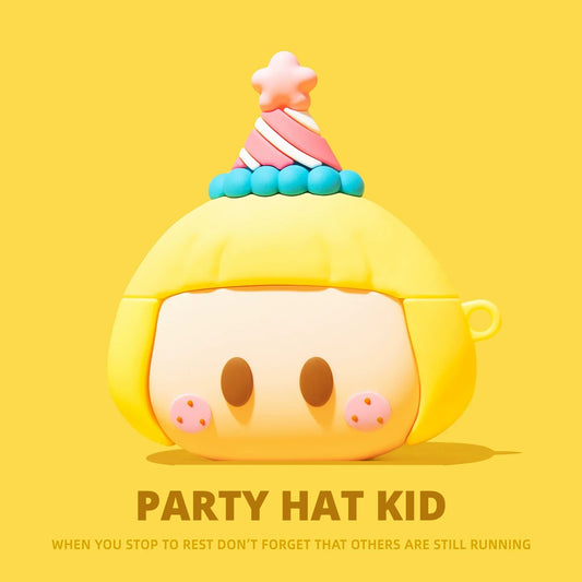 Party Hat Kid AirPods Case for AirPods Pro 3, Pro 2, Pro, 5 & 4