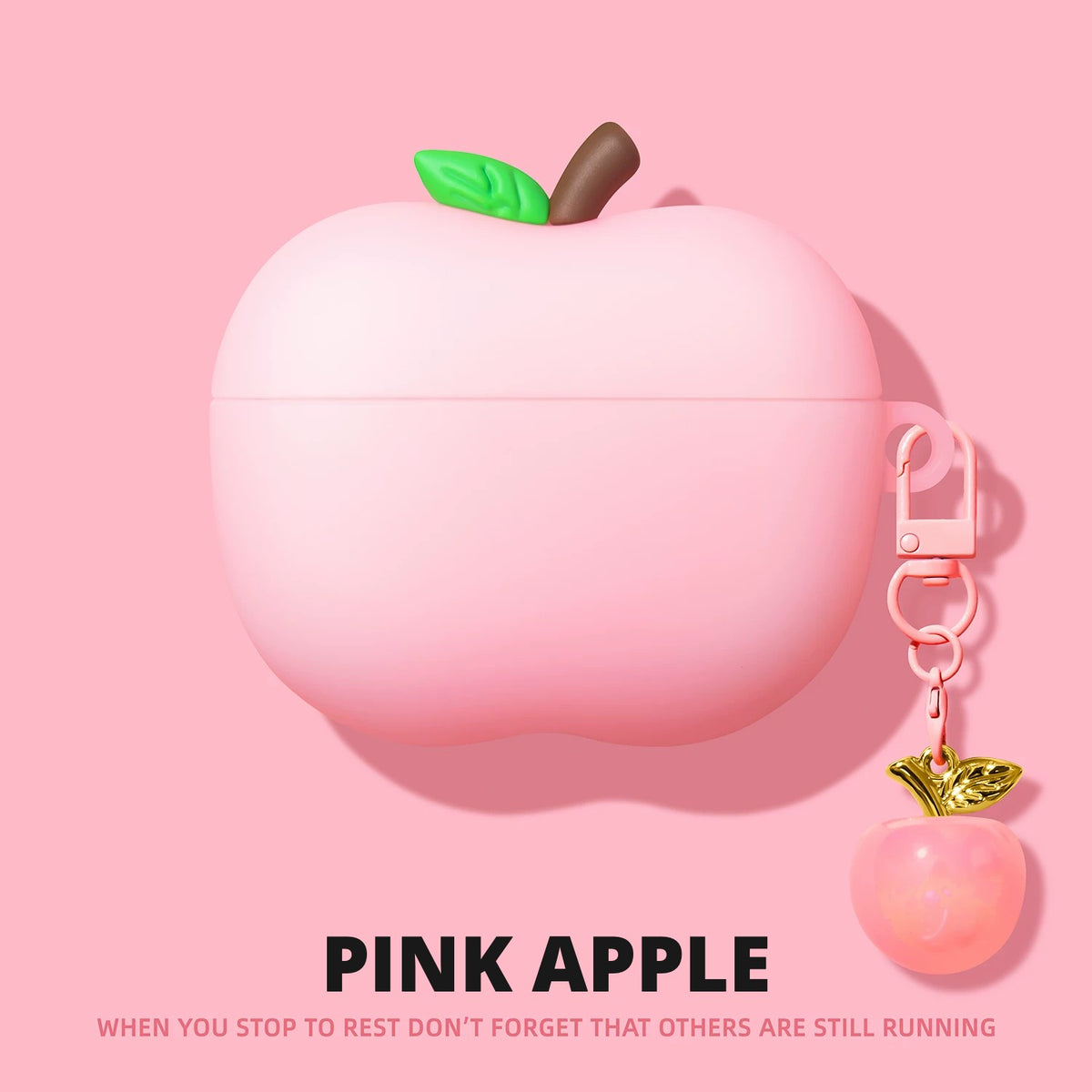 Pink Apple AirPods Case – Matching Charm