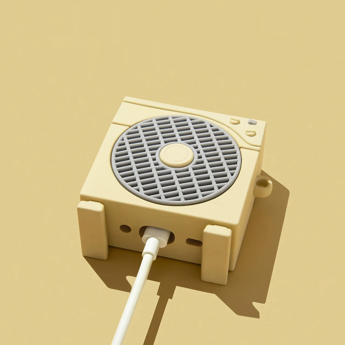 Retro Electric Fan AirPods Case – detail view