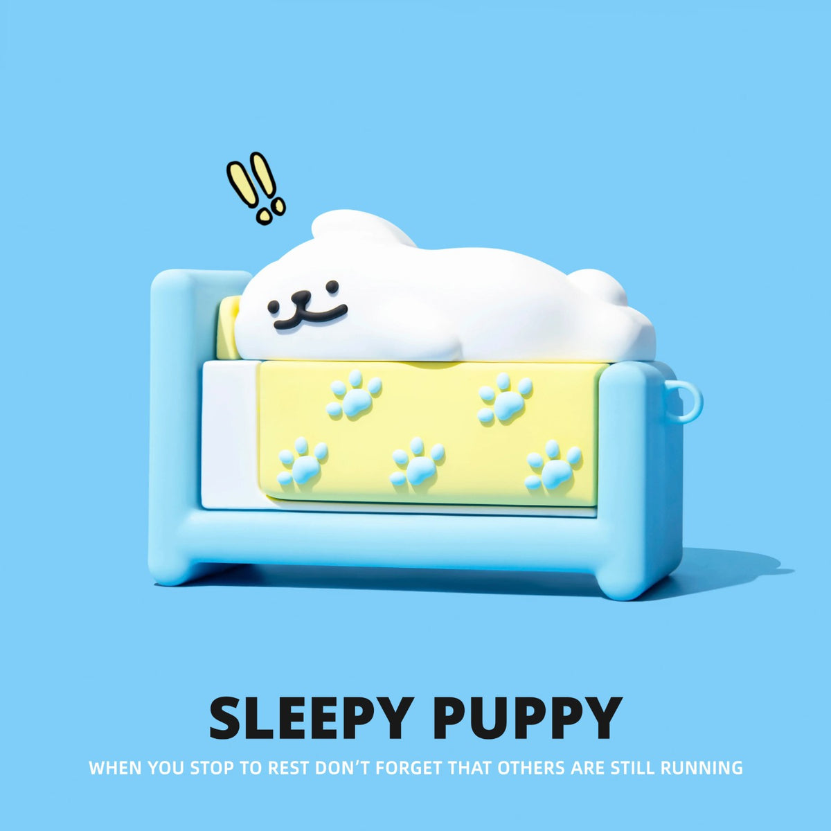 Sleepy Puppy AirPods Case – detail view