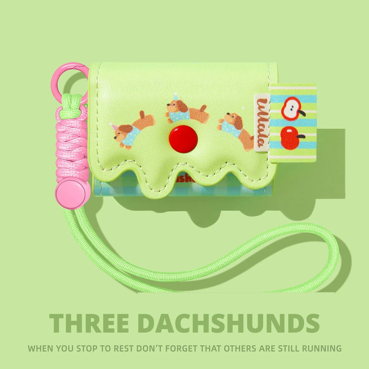 Three Dachshunds AirPods Case for AirPods Pro 3, Pro 2, Pro, 5, 4 & more