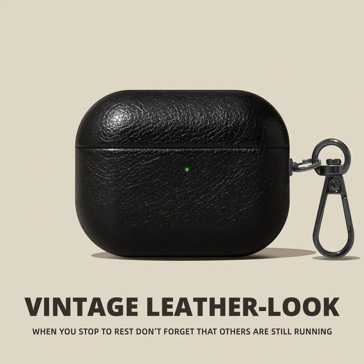 Vintage Leather-Look AirPods Case for AirPods Pro 3, Pro 2, Pro, 5, 4 & more